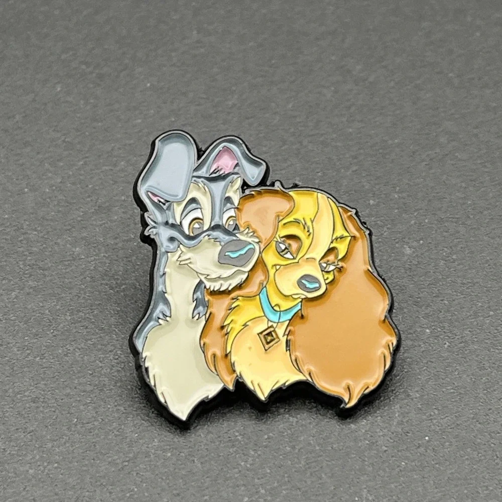 Disney Lady & The Tramp Dogs Lapel Hat Pin